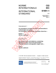 IEC 61951-1:2003/AMD1:2005