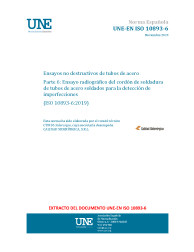 UNE-EN ISO 10893-6:2019