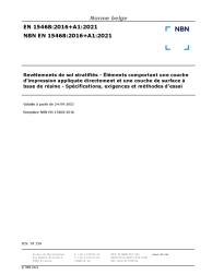 NBN EN 15468:2016+A1:2021