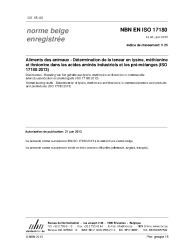 NBN EN ISO 17180:2013