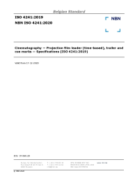 NBN ISO 4241:2020