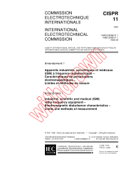 CISPR 11:1997/AMD1:1999