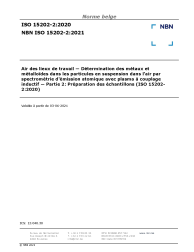 NBN ISO 15202-2:2021
