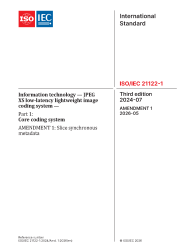 ISO/IEC 21122-1:2024/AMD1:2026