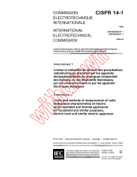 CISPR 14-1:1993/AMD1:1996
