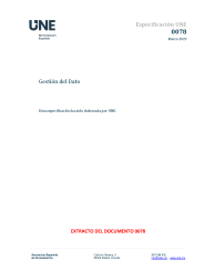 ESPECIFICACION UNE 0078:2023