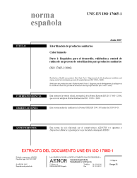 UNE-EN ISO 17665-1:2007