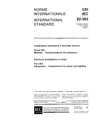 IEC 60092-303:1980
