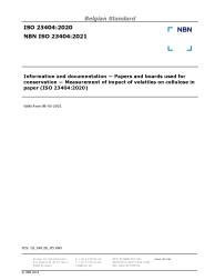 NBN ISO 23404:2021