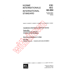 IEC 60092-504:1994