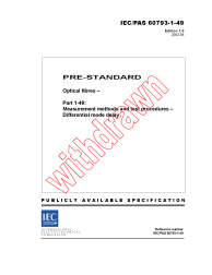 IEC PAS 60793-1-49:2002