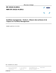 NBN EN 15221-6:2011