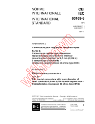 IEC 60169-8:1978/AMD2:1997