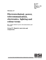 BS 4727-1:Group 07:1991