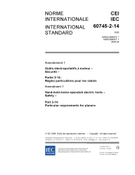IEC 60745-2-14:2003/AMD1:2006