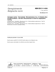 NBN EN 3114-004:2007
