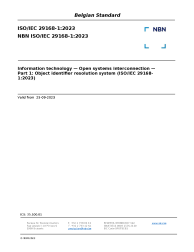NBN ISO/IEC 29168-1:2023
