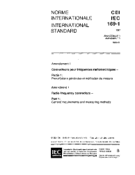 IEC 60169-1:1987/AMD1:1996