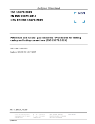 NBN EN ISO 13679:2019