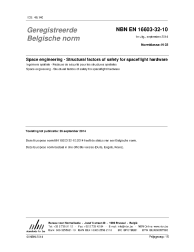 NBN EN 16603-32-10:2014
