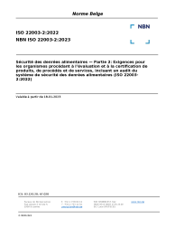 NBN ISO 22003-2:2023