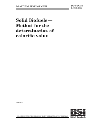 DD CEN/TS 14918:2005