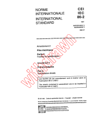 IEC 60086-2:1987/AMD2:1992
