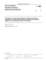 NBN EN ISO 17776:2017