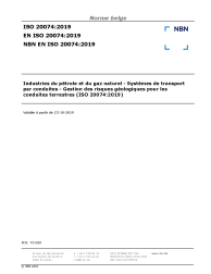 NBN EN ISO 20074:2019