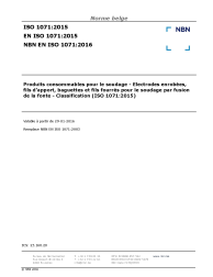 NBN EN ISO 1071:2016