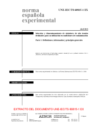 UNE-IEC/TS 60815-1:2013 EX