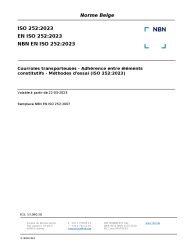 NBN EN ISO 252:2023