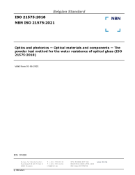 NBN ISO 21575:2021