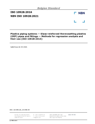 NBN ISO 10928:2021