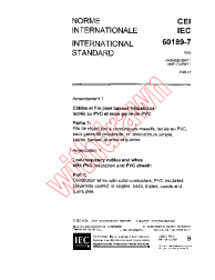 IEC 60189-7:1982/AMD1:1989