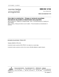 NBN EN 12758:2011