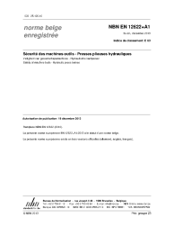 NBN EN 12622+A1:2013