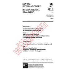 IEC 60384-4:1985/AMD2:1996