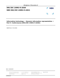 NBN ISO/IEC 23092-5:2021