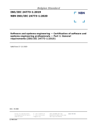 NBN ISO/IEC 24773-1:2020