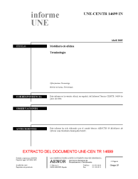 UNE-CEN/TR 14699:2005 IN