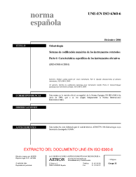 UNE-EN ISO 6360-6:2004 (R2009)