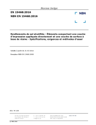 NBN EN 15468:2016