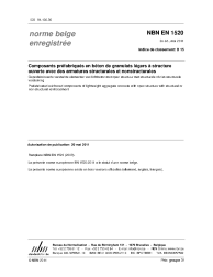 NBN EN 1520:2011