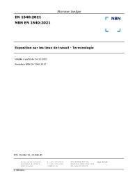 NBN EN 1540:2021