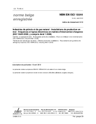 NBN EN ISO 15544:2010