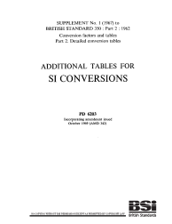 BS 350-2 Supplement No. 1:1967