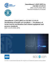 CSA ISO 11139:19 (R2024)/A1:25