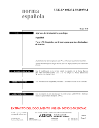 UNE-EN 60335-2-59:2005/A2:2010