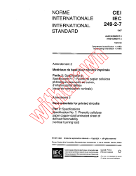IEC 60249-2-7:1987/AMD2:1993